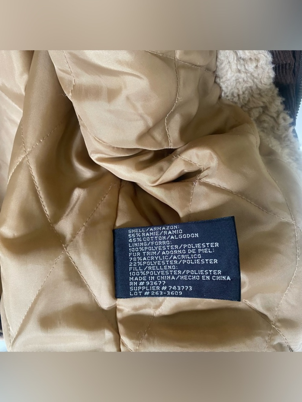 Arizona Sherpa Lined Corduroy Jacket - Picture 6 of 6